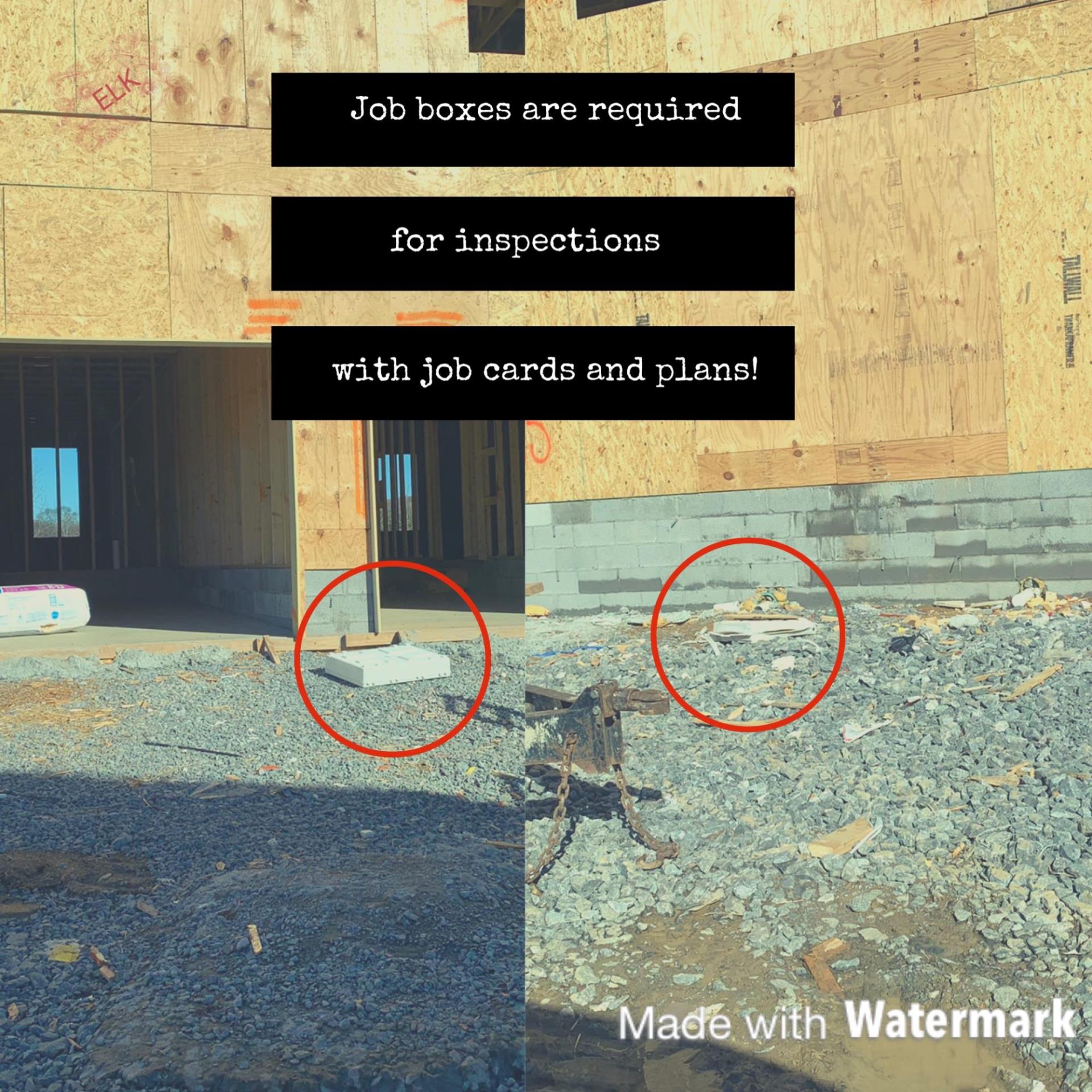 Job Boxes Are Required