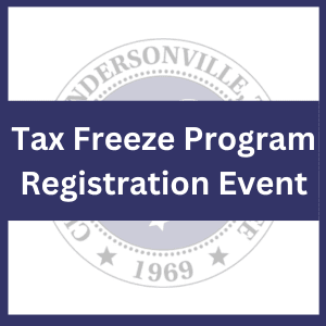 Tax Freeze Registration Event