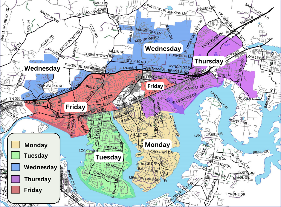 2024 route map Hendersonville Final
